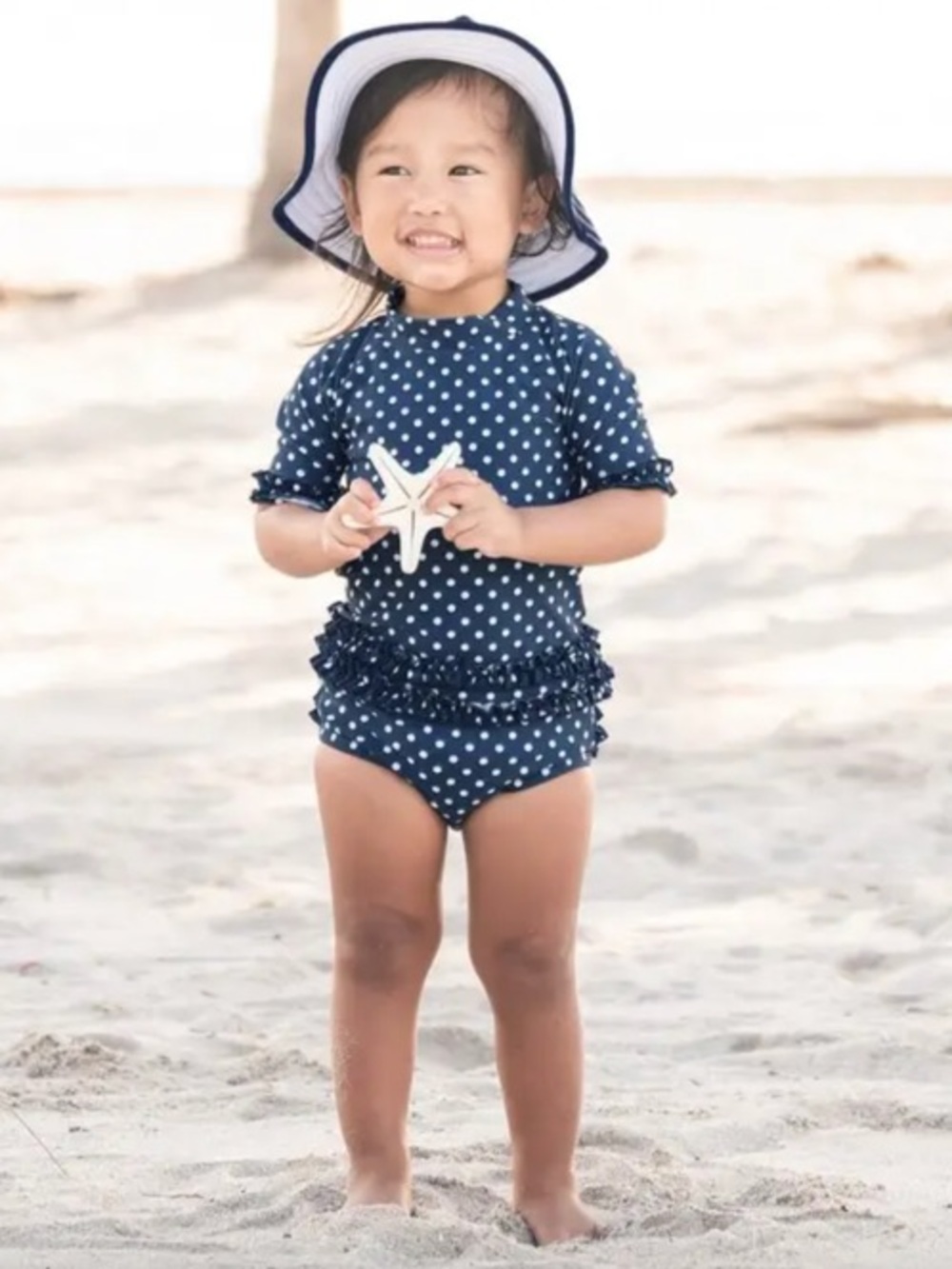 Ruffle Butts Navy White Ruffled Rash
Guard Bikini Set NWOT 12-18 months